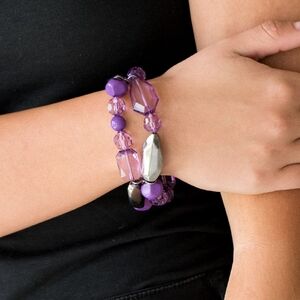 Paparazzi Purple Multi-Strand Bracelet
